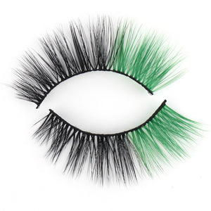 Half-colored lashes 🌈