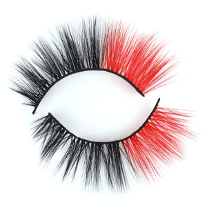Half-colored lashes 🌈